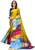 Vasthrlay Rangoli Modi Saree Mustard Blue