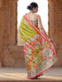 Vasthrlay Printed White Saree