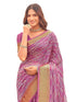 Vasthrlay Womens Printed Unstitched Sage Green Saree