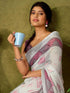 Vasthrlay Digital Printed Unstitched Pink Saree