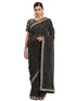 Vasthrlay Bandhani Georgette Unstitched Black Saree