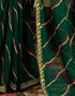 Vasthrlay Georgette Bandhani Green1 Green Saree