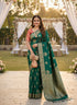 Vasthrlay Banarasi Floral Weaving Contrast