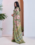 Vasthrlay Georgette Printed Unstitched Multicolor Saree