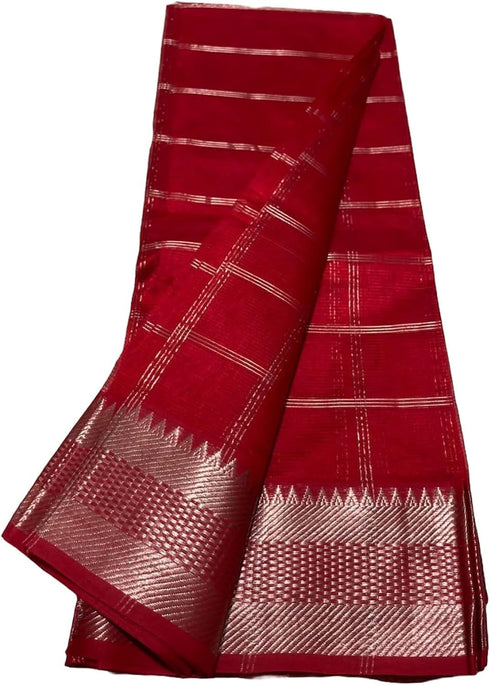 Vasthrlay Nr Handloom Banarasi Lavender Purple