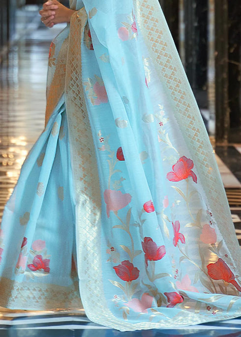 Vasthrlay Organza Designer Unstitched Saree