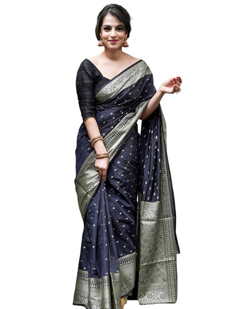 Vasthrlay Banarasi Unstitched Saree