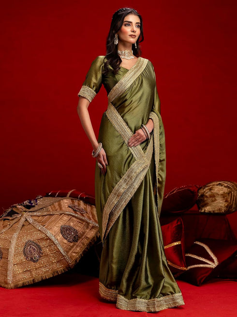 Vasthrlay Chinnon Dusty Saree