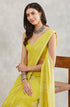 Vasthrlay Yellow Georgette Printed Saree
