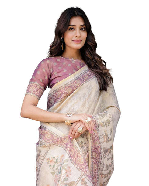 Vasthrlay Handloom Traditional Paisley Saree