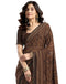 Vasthrlay Georgette Printed Unstitched Maroon Saree