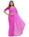 Vasthrlay Chiffon Blouse Maroon Saree