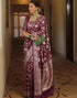 Vasthrlay Womens Banarasi Unstitched Olive Green Saree