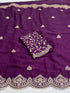 Vasthrlay Georgette Embroidery Saree Embellishments