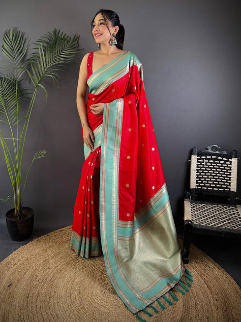 Vasthrlay Kanjivaram Unstitched Blouse Ethnic Wear