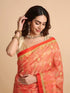 Vasthrlay Cotton Printed Blue Saree