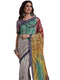 Vasthrlay Weaving Printed Unstitched Dusty Pink Saree