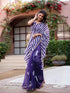 Vasthrlay Womens Printed Unstitched Dusty Pink Saree