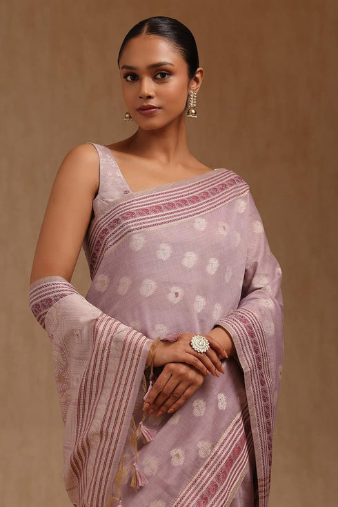 Vasthrlay Lavender Chanderi Design