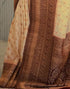 Vasthrlay Womens Weaving Unstitched Cream Saree