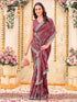 Vasthrlay Scalloped Embroidery Mustard Mustard Yellow Saree