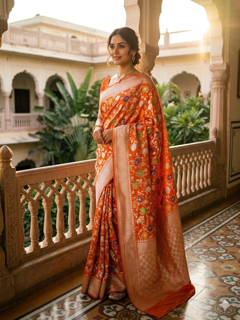 Vasthrlay Meenakari Banarasi Multicolour