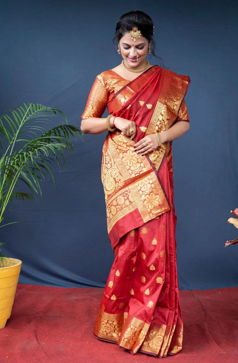 Vasthrlay Banarasi Unstitched Saree
