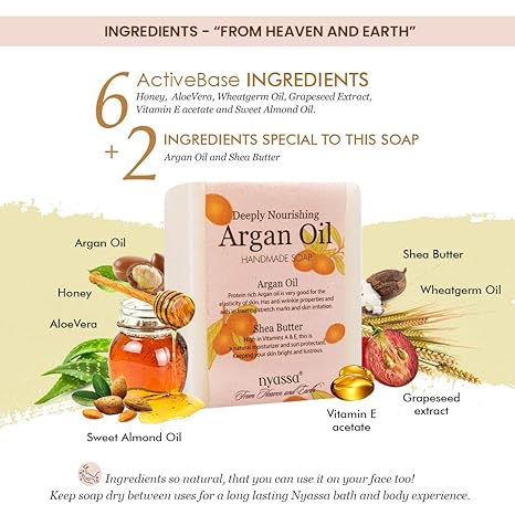 Nyassa Argan Oil Luxurious Handmade Soap