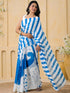Vasthrlay Womens Printed Unstitched Peach Saree