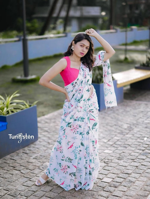 Vasthrlay Floral Printed Lightweight Unstitched