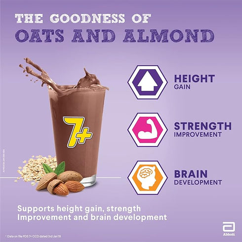 Pediasure 7 Plus Oats and Almond Nutrition Drink Powder Chocolate Flavour