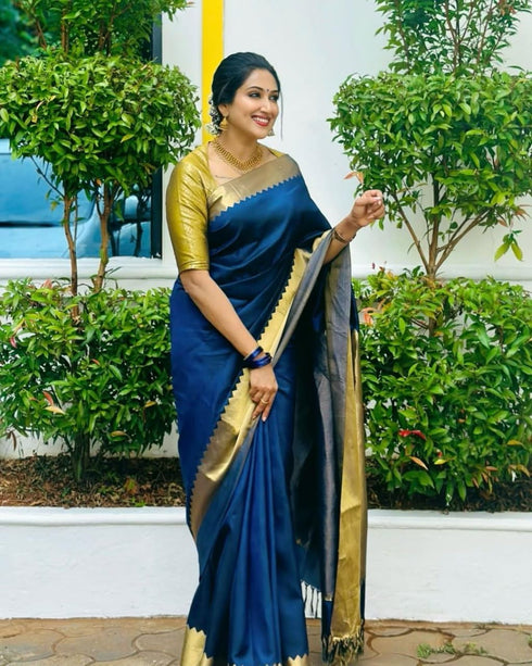 Vasthrlay Kanjivaram Unstitched Saree
