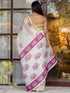 Vasthrlay Shimmer Printed Unstitched Light Green Saree