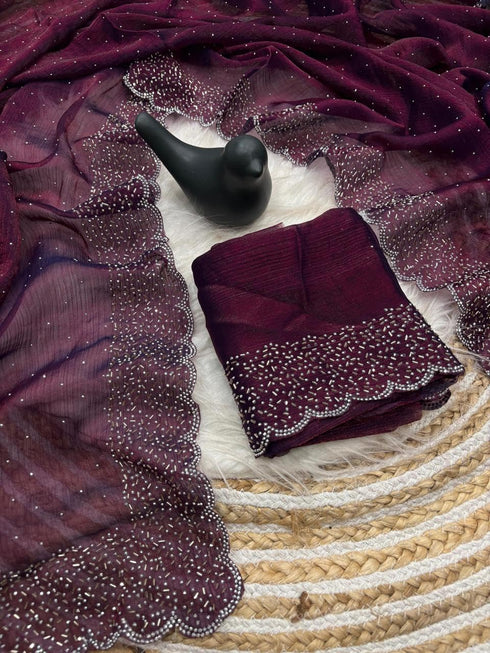Vasthrlay Chiffon Saree
