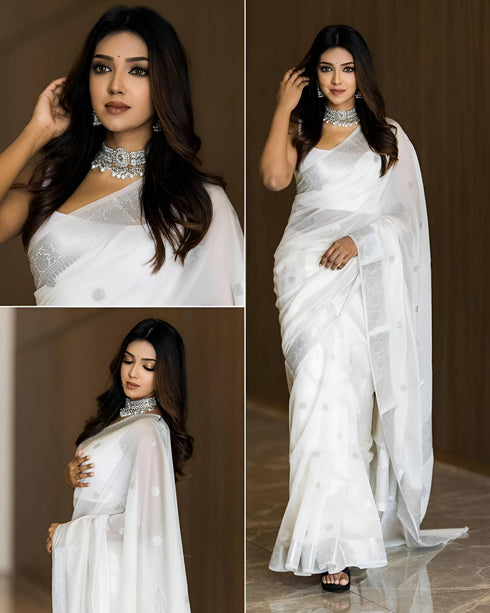 Vasthrlay Cotton Traditional Unstitched Saree