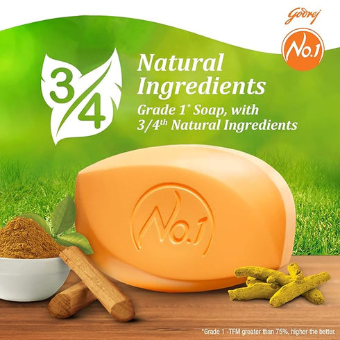 Godrej No.1 Sandal and Turmeric Soap |150g