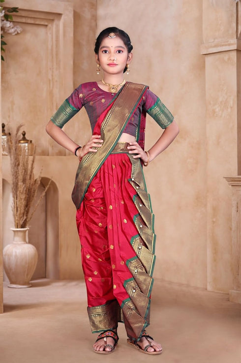 Vasthrlay Paithani Maharashtrian Contrast Traditional