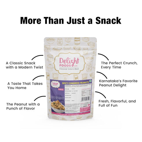 Delight Foods Karnataka Congress Peanuts 250gm