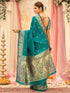 Vasthrlay Paithani Weaving Green Saree