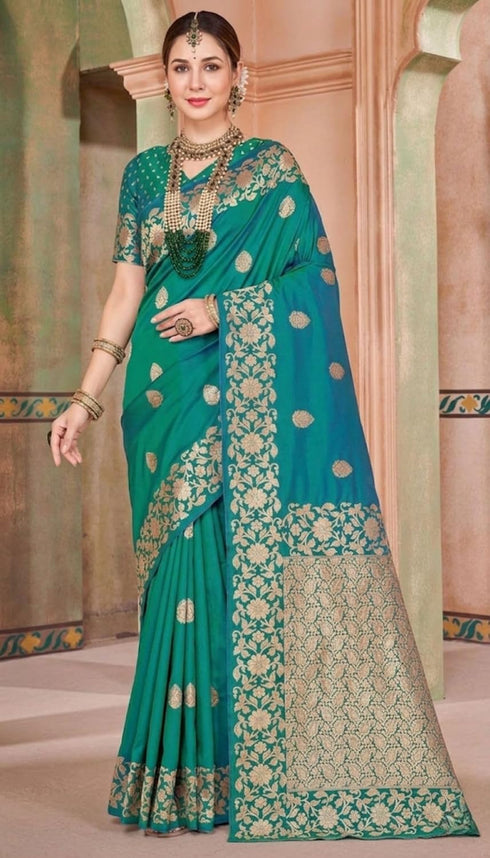 Vasthrlay Women's Kasamiri Designer Unstitched Saree