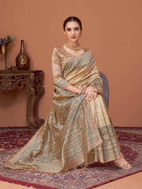 Vasthrlay Kalamkari Printed Unstitched Hs Ethnic Wear