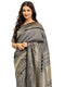 Vasthrlay Weaving Tassels Unstitched Grey Saree