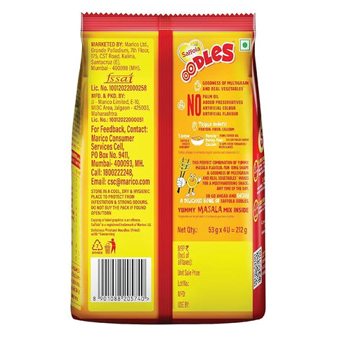 Saffola Oodles The Ring Noodles, Yummy Masala