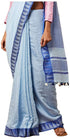 Vasthrlay Handloom Bhagalpuri Tample Sky Blue