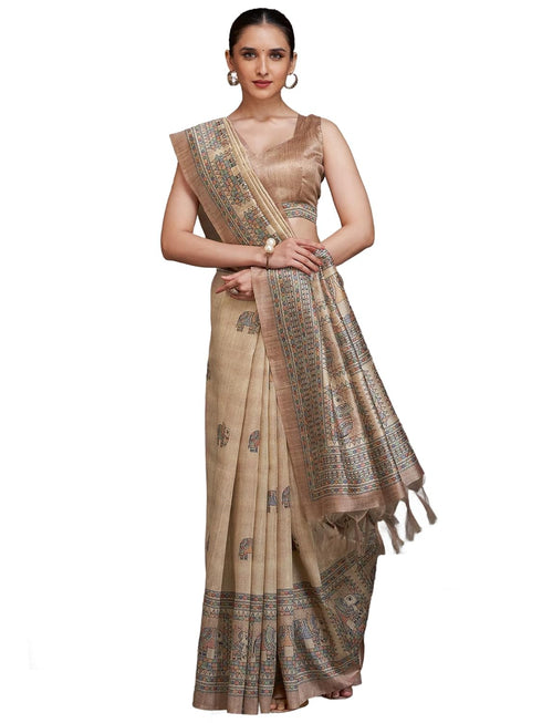 Vasthrlay Madhubani Printed Unstitched Hs Ethnic Wear