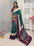 Vasthrlay Handloom Printed Unstitche Attache