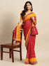 Vasthrlay Chiffon Bandhani Printed Yellow Saree
