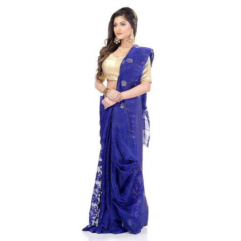Vasthrlay Db Vasthrlay Jamdani Db131020jamdanitant2 Blue