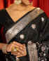 Vasthrlay Jacquard Silver Floral Festive