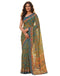 Vasthrlay Womens Printed Unstitched Purple Saree
